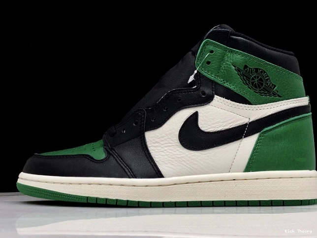 Kicktheory Green Pine NRG Jordan High 555088-302 1 Air OG Sail-Black 0727